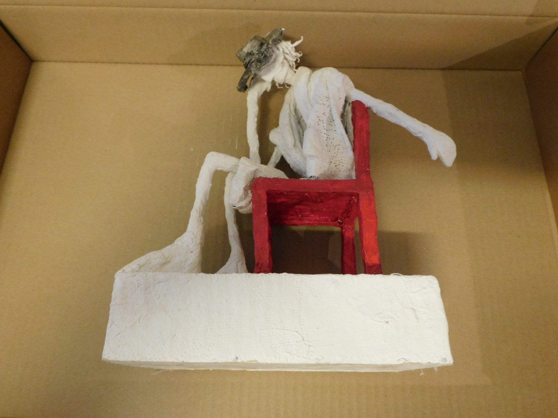 Skulpturen & Statuen: Skulptur "Der Denker", Gips, Handarbeit, Unikat – Gebraucht aus sursee von trilli-tralli 5
