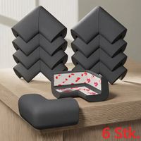 Eckenschutz Soft – 6er Set (Schwarz) für Kinder/Babies