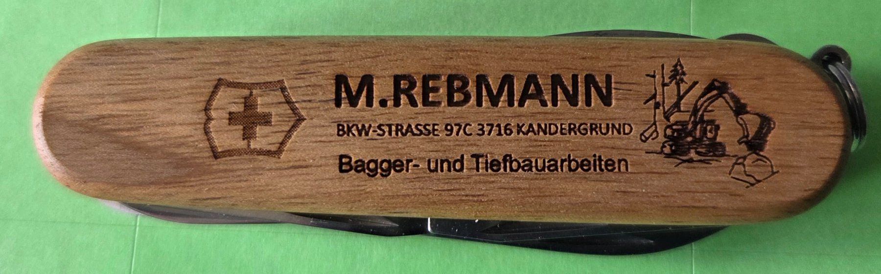 Victorinox Coltelli tascabile: Victorinox Huntsman M.Rebmann - Bagger & Tiefbau hell – Nuovo (secondo la descrizione) da Gossau SG venduto da tenerife11