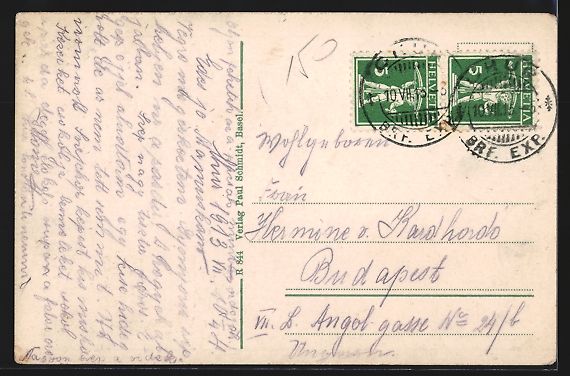 Cartoline postali: AK Chur, Postgebäude mit Strassenpartie – Usato da Berlin venduto da bartko-reher 1