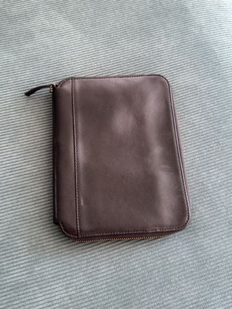 Fossil Raul Genuine Leather Tech Organiser Black and Brown