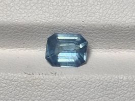 Saphir 1.12 ct. Smaragdschliff |Madagaskar | GFCO Zertifikat