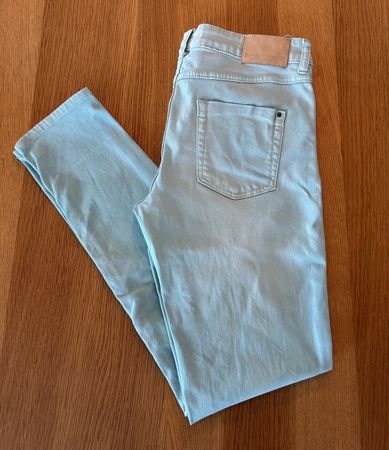 Zara Damen Jeans Gr. 40 Mintgrün