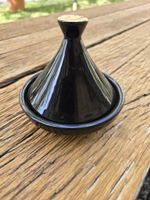 Keramik: Mini-Tajine schwarz/gold Deckel-Nr. 3