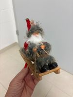 Weihnachtsdeko Nikolaus auf Schlitten