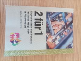 2 for 1 Tageseintritt Swiss Mega Park Frenkendorf 2026