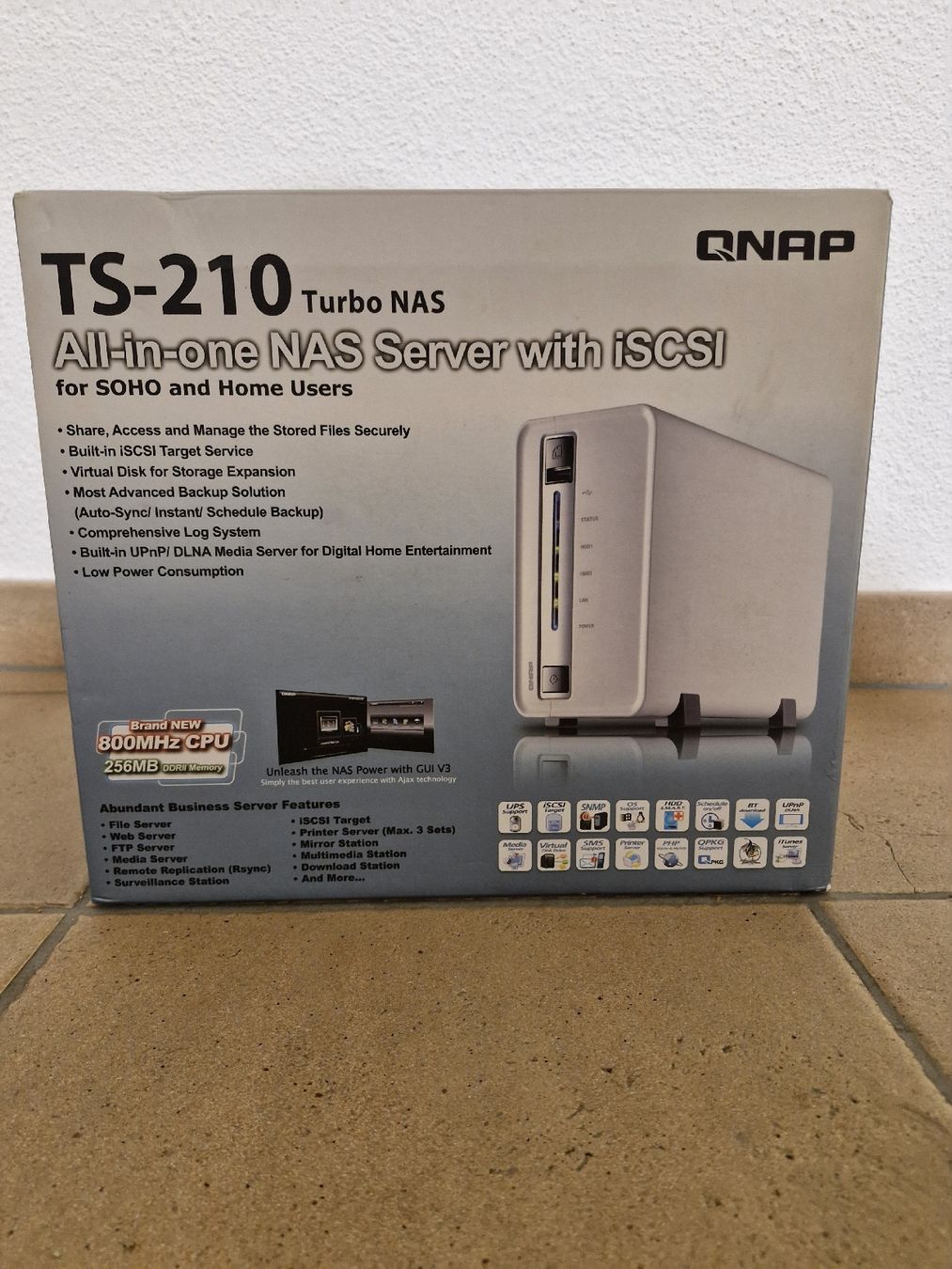 Qnap Server: QNAP TS-210 NAS Server mit iSCSI Funktion – Nuovo (secondo la descrizione) da Azmoos venduto da mel_8dlj