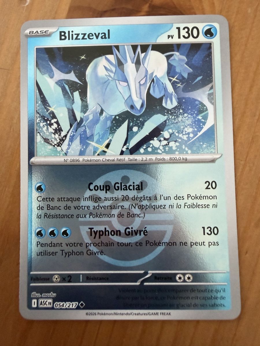 Pokémon Carte collezionabili: Blizzeval (ASC054) – Nuovo (secondo la descrizione) da Vevey venduto da Matx