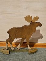 Holz Elch Deko Tierfigur, Winter Dekoration, Kinderzimmer