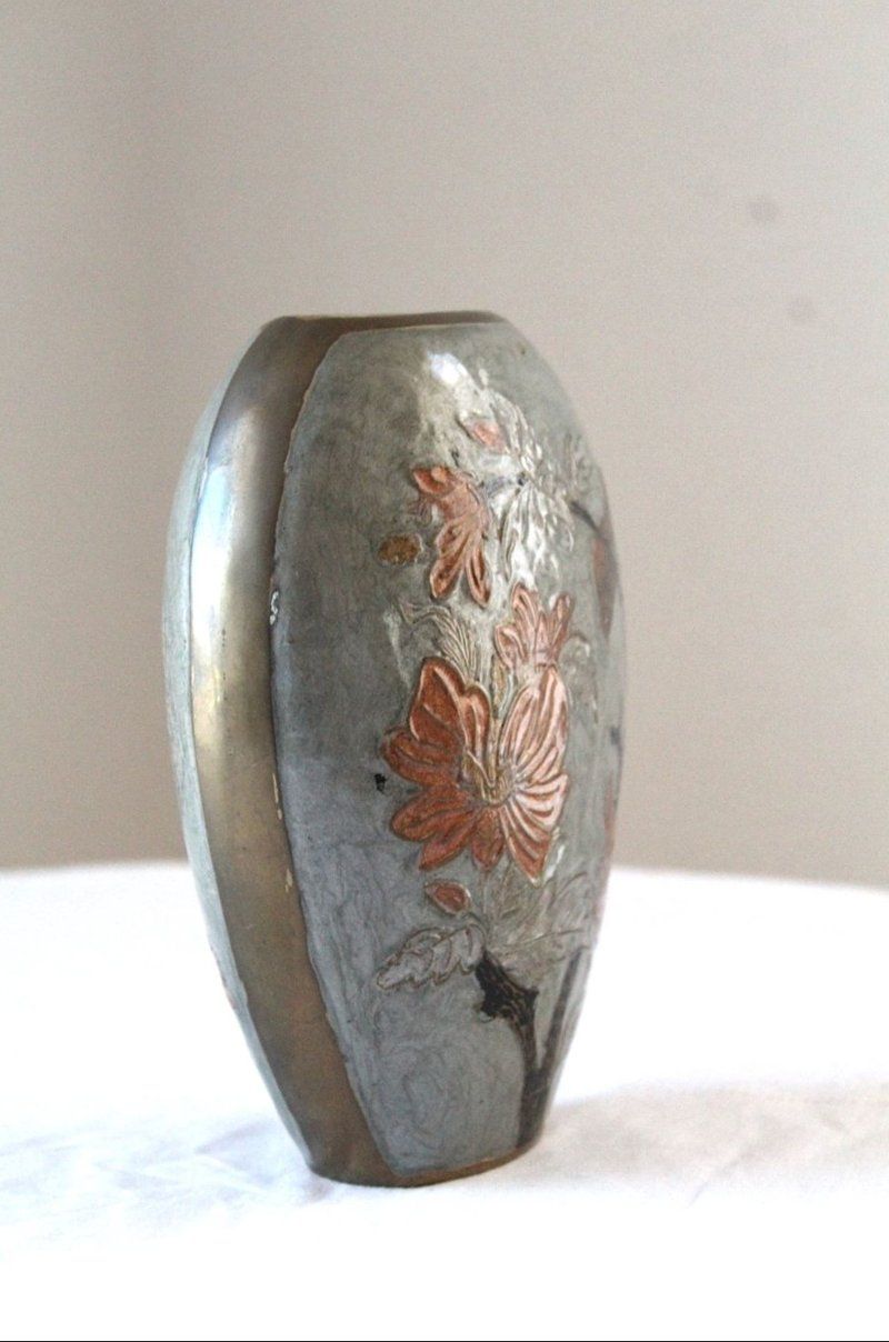 Vasi & Recipienti: Vintage Cloisonné-Messingvas – Usato da Locarno venduto da fripui 3