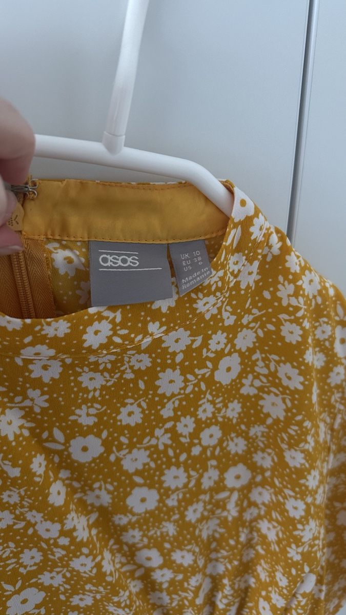Asos Kleider: Sommerliches ASOS Kleid, Gr. 38, gelb mit Blumenmuster 🌼 – Gebraucht aus Sargans von dia_xw6j 2