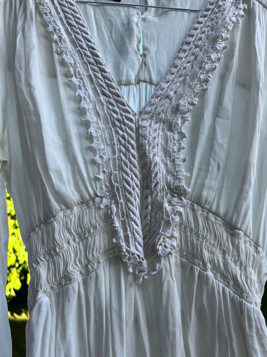 Zara Camicette: Damen Bluse Zara weiss Grösse M  – Usato da Lenzburg venduto da selabella 2