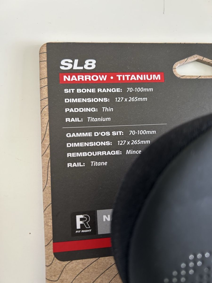 WTB Pezzi di ricambio: Selle WTB SL8.  (Neuve) - 127mm largeur – Nuovo e nell'imballaggio originale da Chambésy venduto da gverley 1