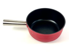 Fondue Pfanne / Caquelon Teflon mit Edelstahlgriff "Heidi"