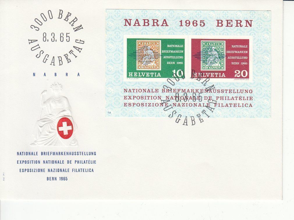 Tutti i francobolli: NABRA Bern 1965 4 Briefe – Usato da Bürglen TG venduto da StampGraf 2