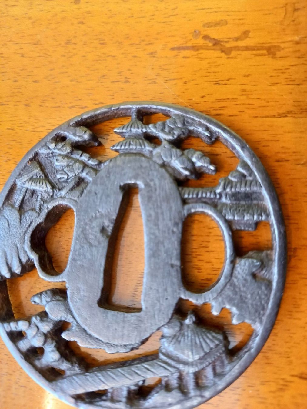 Arte internazionale: beau tsuba en fer 19 è. s. signé ? – Usato da Lausanne venduto da leneko 5