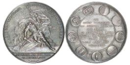 Schützenmedaille "Basel" von 1844 (Silber, unz/Stgl.)