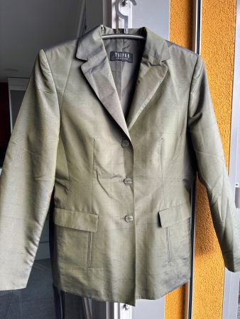 Blazer Taifun 100 % Seide, Grösse 36, olivgrün