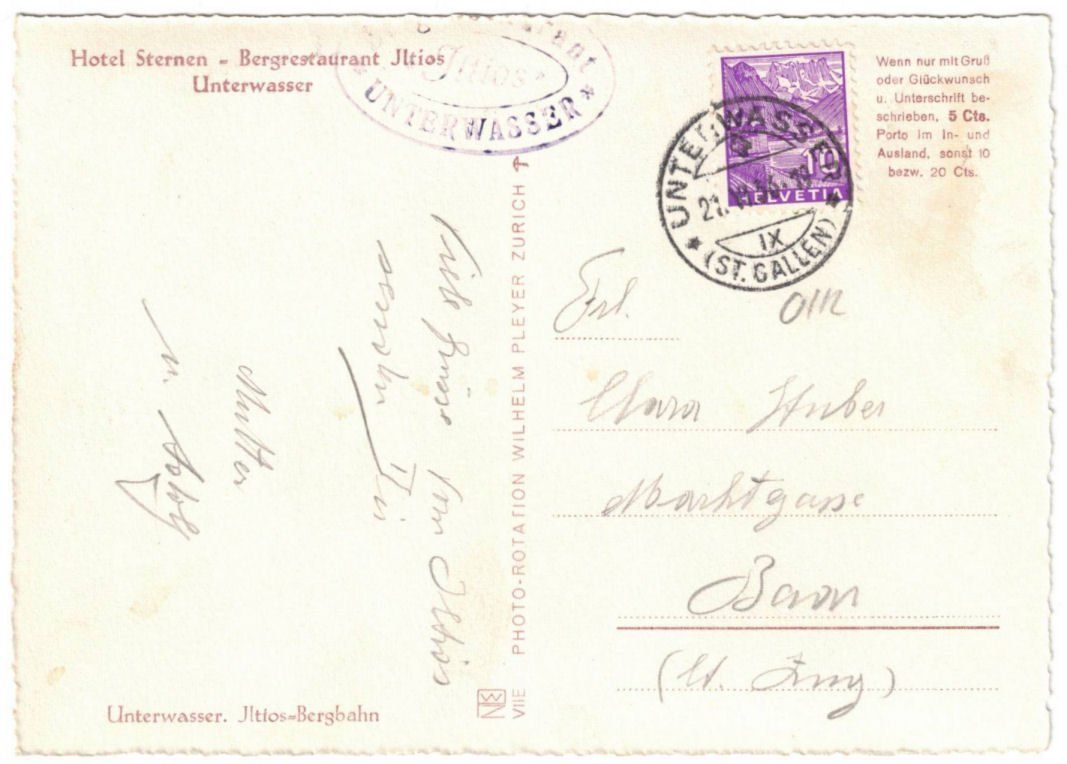 Cartoline postali: Unterwasser - Standseilbahn Iltios – Usato da Binningen venduto da Mountainrider 1