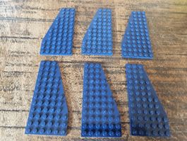 lego 30355 et 30356 lot de 6 pièces Dark Blue Wedge, Plate 
