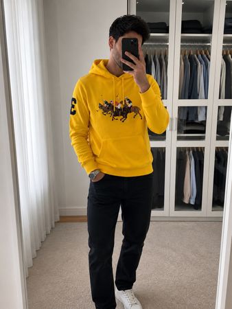 Polo Ralph Lauren Kapuzenpullover gelb Grösse S