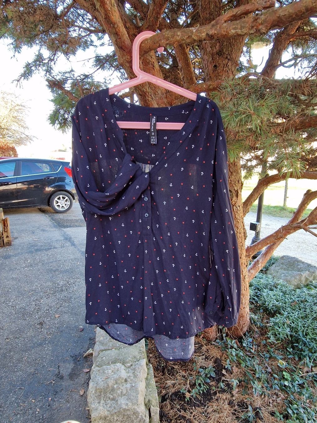 Camicette: Bluse / Tunika blau Rockabilly,Anker/Polka Dots,Gr.36 – Usato da Siblingen venduto da Vany_McDougall 7