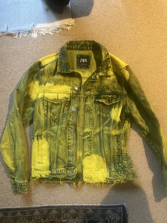 Giacca di jeans Zara gialla, taglia M - Edizione limitata!