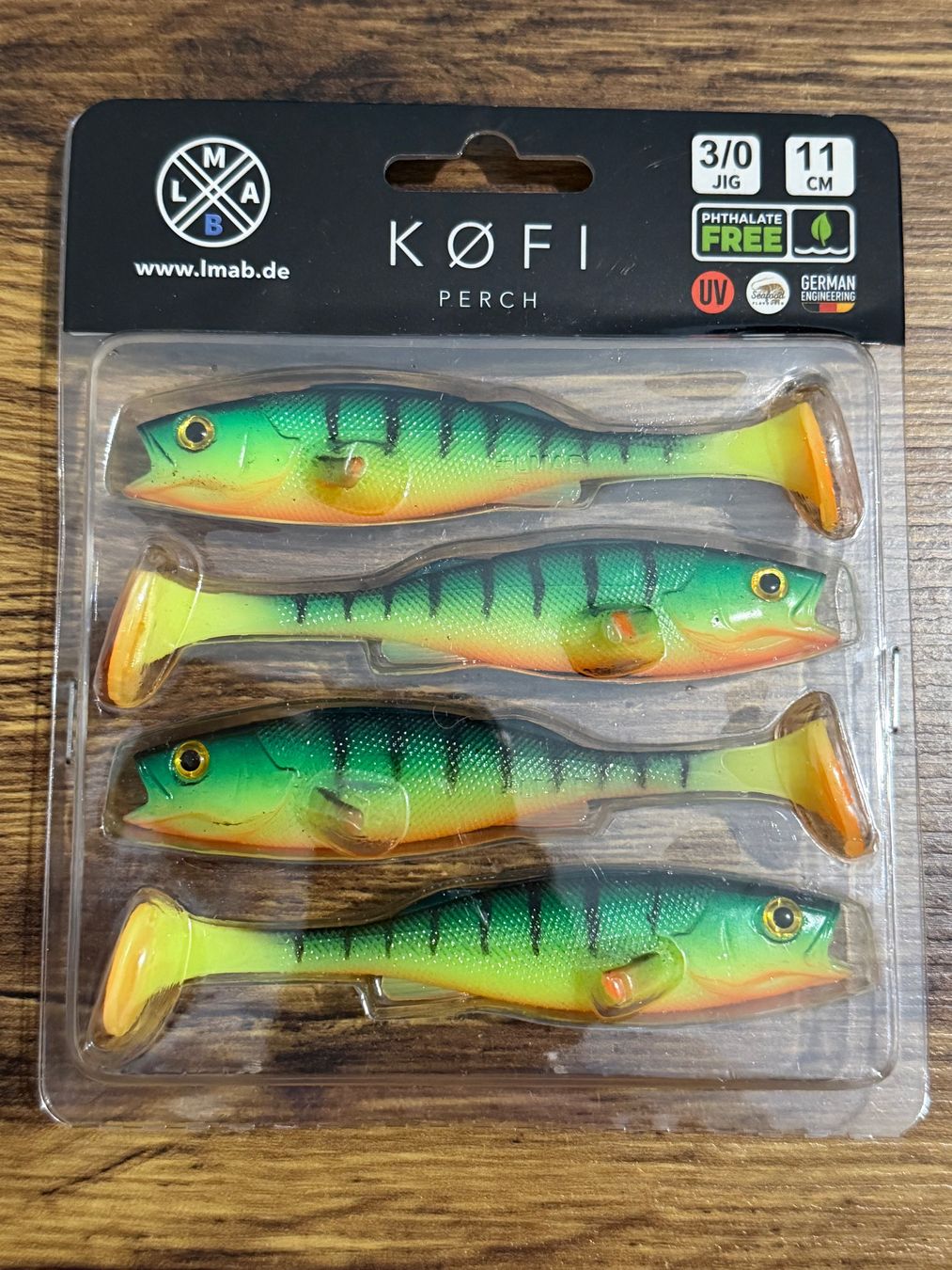 Esche: LMAB Köfi Perch Shad 11 cm – Nuovo e nell'imballaggio originale da Widnau venduto da Fishingtackle_Oggy