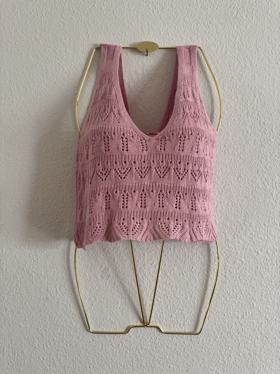 Tops: Stricktop rosa Grösse M, cropped top – Neuf (Voir description) à Zürich par olalinda 3