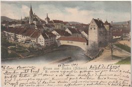 AK Gruss aus Baden 1901