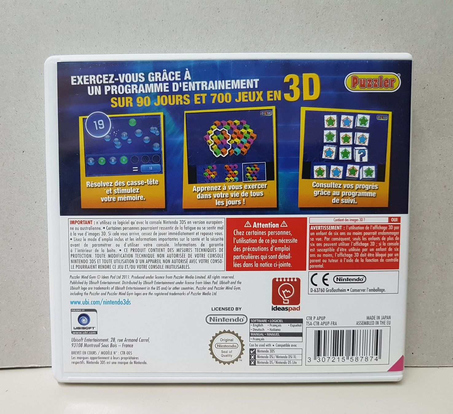 Nintendo Giochi: 😎Mind Quiz Gehirntraining   3DS – Usato da Schüpfheim venduto da Games_Spielkonsolen 2