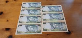 Bank of Jamaica 100 Dollar Banknoten 7er Set 2016