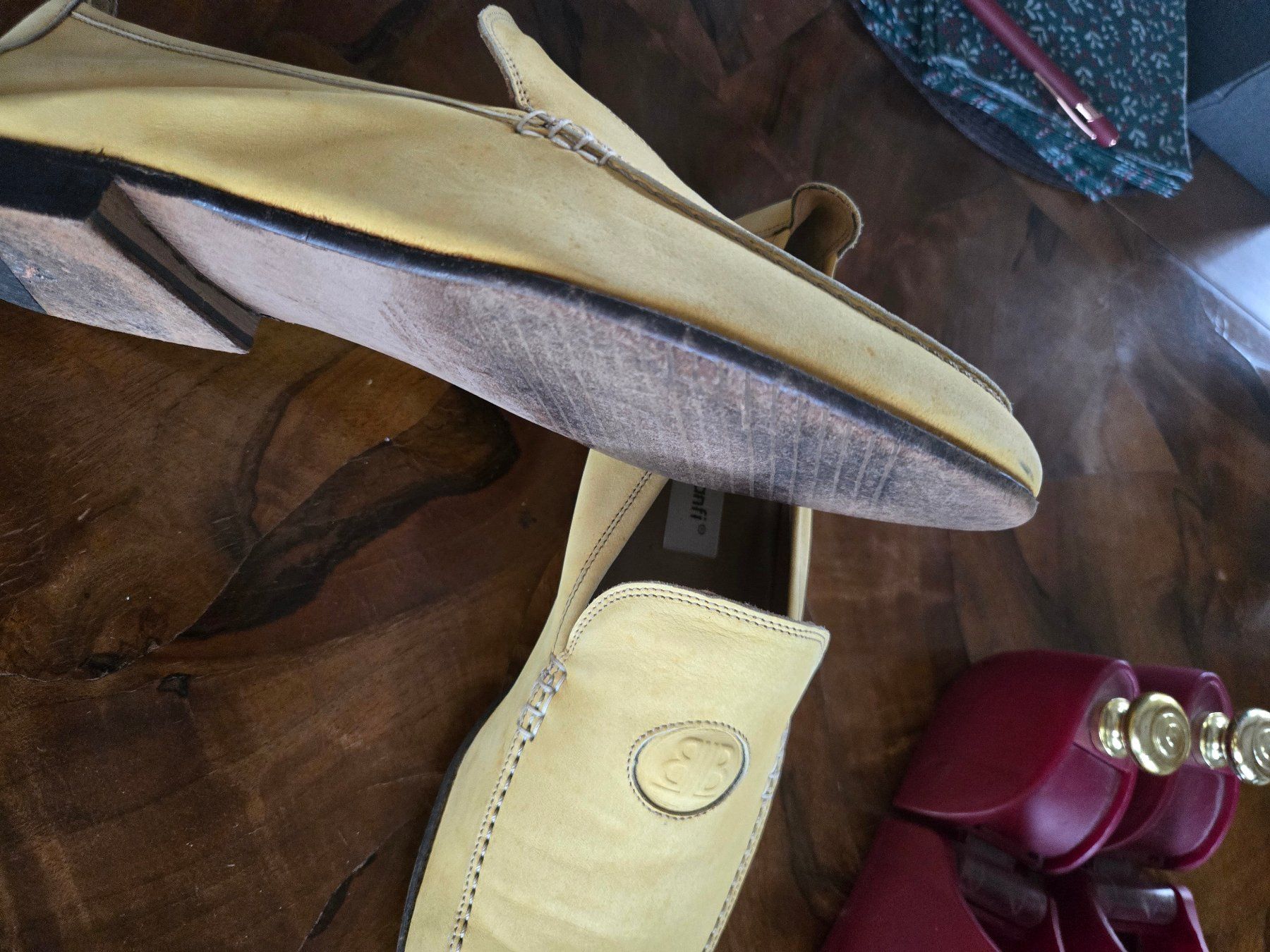 Herrenschuhe: Moccasin hellgelb Grösse 43 – Gebraucht aus Ascona von Topolinowatch 3