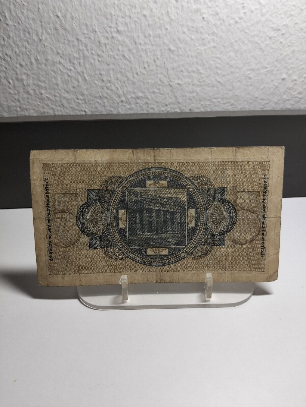 Banconote: 5 Reichsmark banconota usata – Usato da Giubiasco venduto da Bjiorn 1