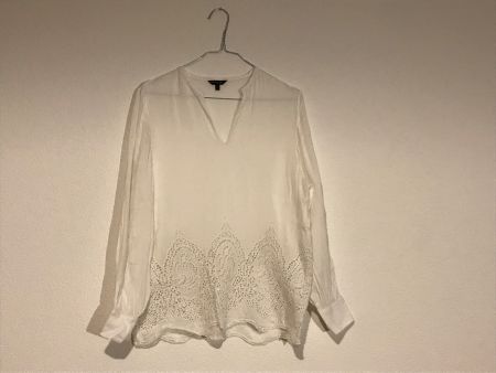 Massimo Dutti Bluse weiss mit Verzierung Gr 34