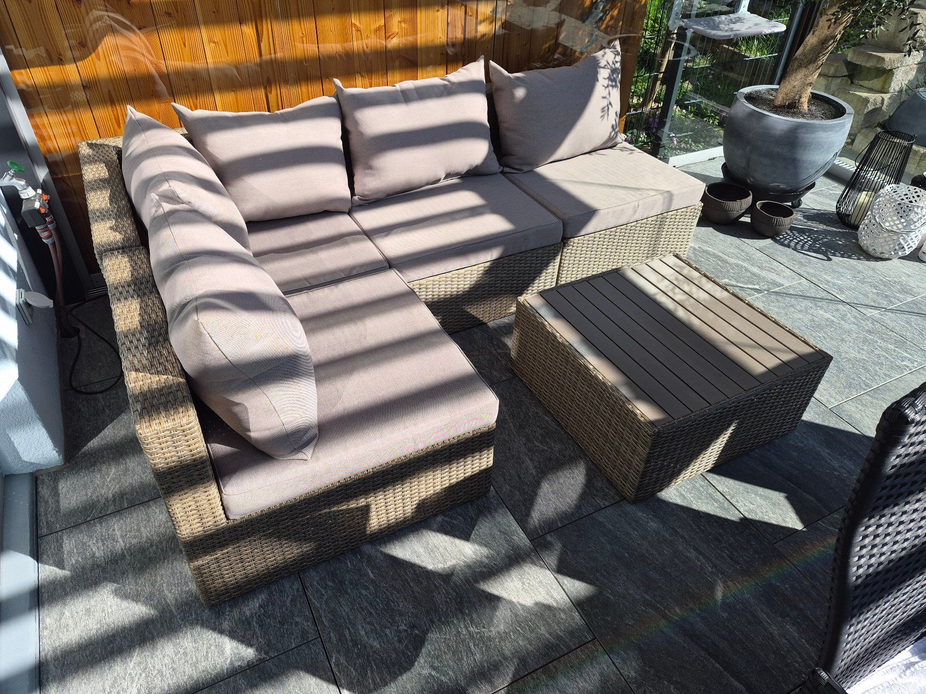 Garten Lounge Set, Rattan, Top Zustand, wenig gebraucht (Gebraucht) in Bischofszell für CHF 202 – nur Abholung auf Ricardo kaufen