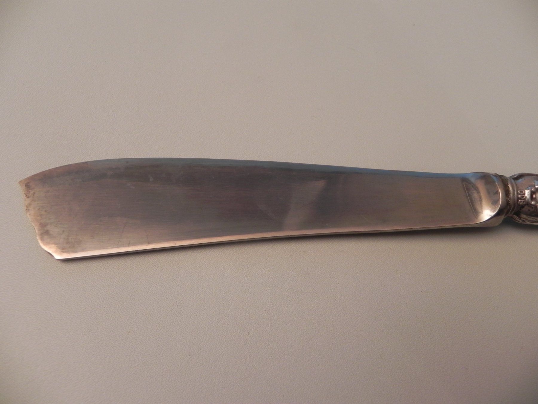 Posate: altes 800er Silber-Kuchenmesser / Messer – Usato da Minusio venduto da Lory64 4