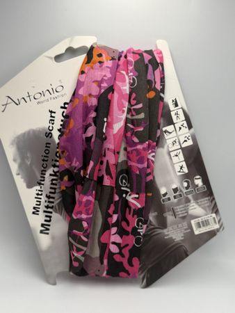 Multifunktionstuch Antonio pink schwarz neu in OVP