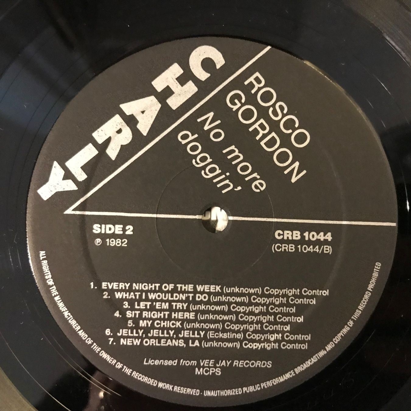 Dischi in vinile: Rosco Gordon - No More Doggin' – Usato da Aesch BL venduto da BlueMusicRecords 3