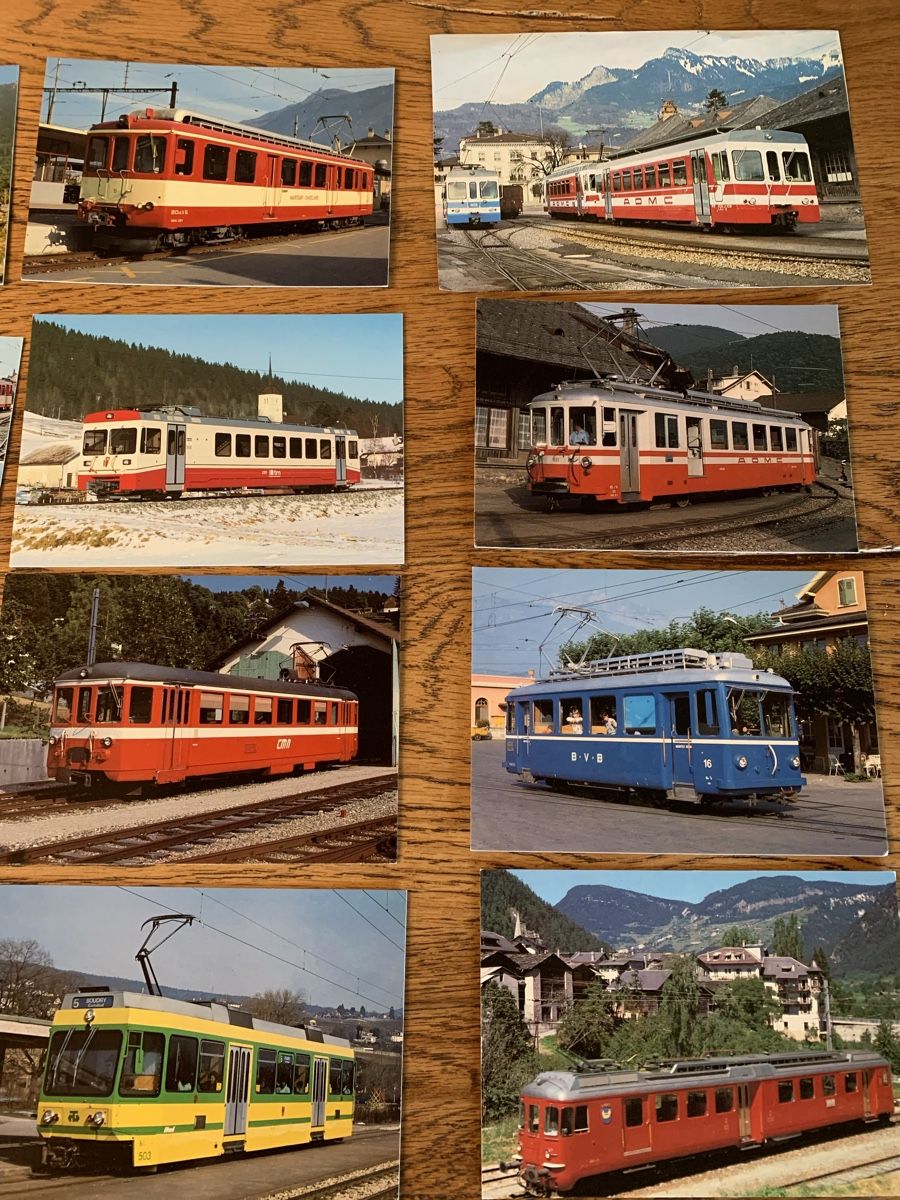 Modellini di ferrovie: Versch. Westschweizer Bahnen, Blonay- Chamby, Ansichtskarten – Usato da Winden venduto da EmilNeu 2
