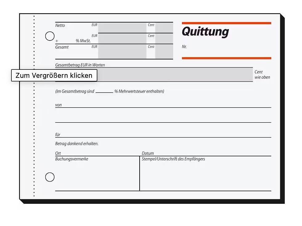 Blocchi: 2x Quittungsblock Sigel + Entklammerer novus – Usato da Dübendorf venduto da san_tt6m 2