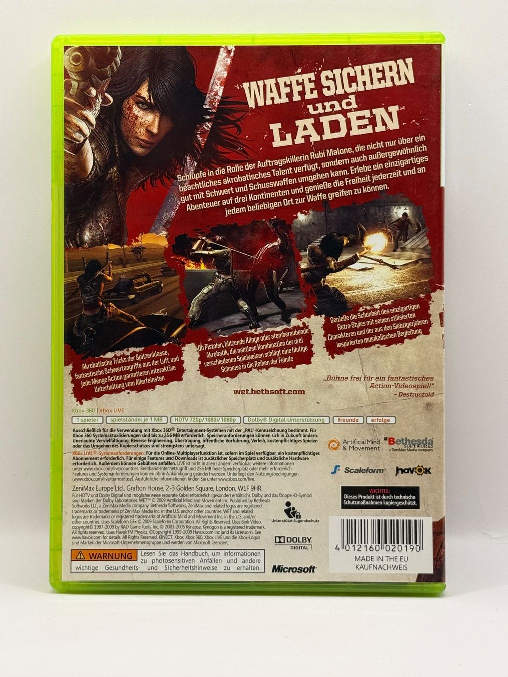 Giochi: Wet - XBOX 360 - CIB – Usato da Dietikon venduto da gab_qz7y 1