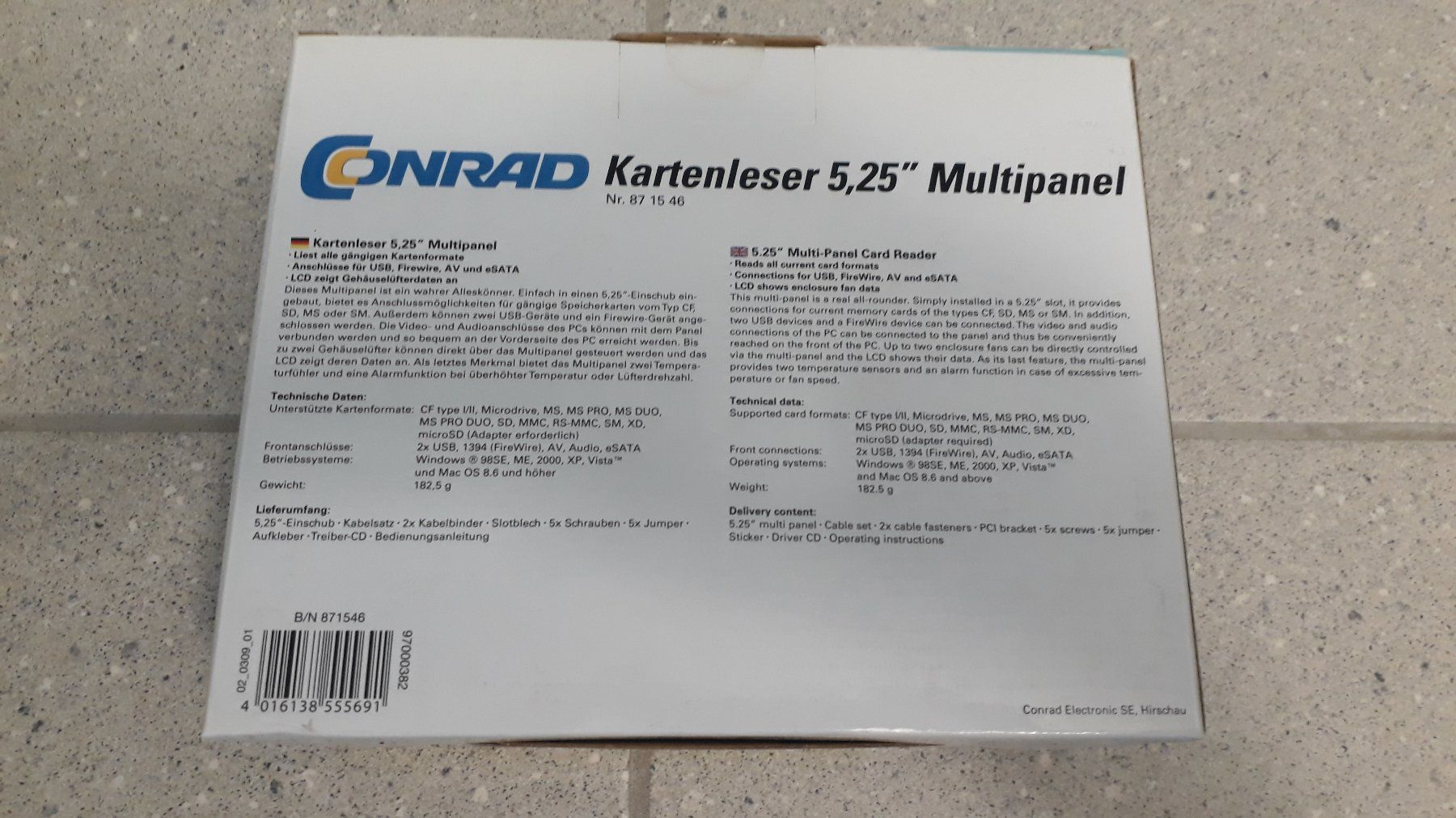 Kartenlesegeräte: Kartenleser 5.25 Multipanel – Neu und originalverpackt aus Stäfa von Supertramp73 3