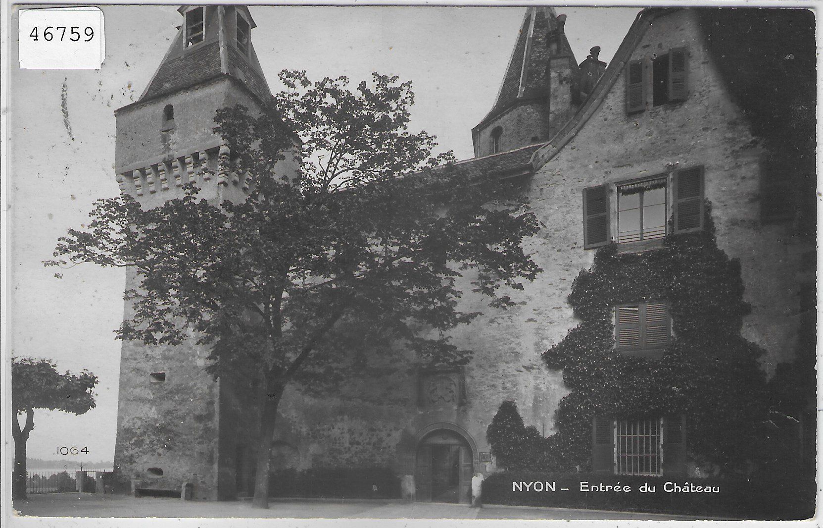 Cartoline postali: Nyon - Entree du Chateau – Usato da Ettingen venduto da Kartenplanet