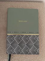 Notizbuch Boss Lady ArteBene gruen mit Muster unbenutzt