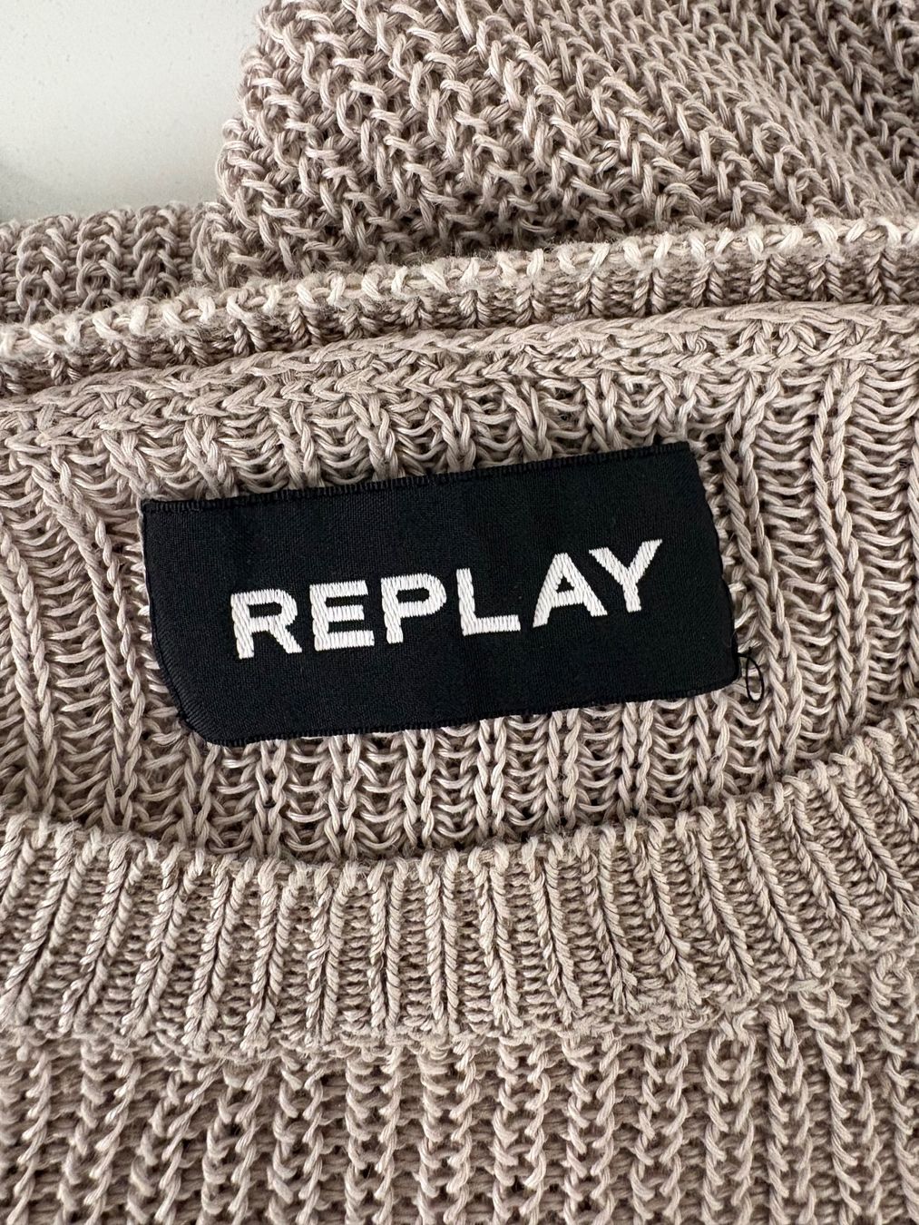 Replay Maglioni & Felpe: Replay Strickpullover Gr. M Leinen greige beige grau – Nuovo (secondo la descrizione) da Regensdorf venduto da secondchancefashion 3