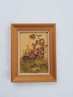Vintage "Kinderbild" gerahmt ohne Glas aus den 1940er Jahren