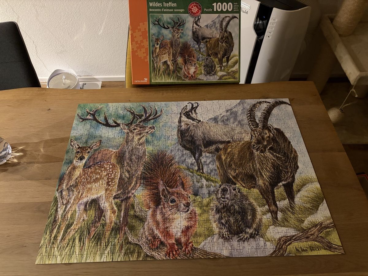 Puzzle: Puzzle "Wildes Treffen" 1000 Teile – Usato da Laupersdorf venduto da eliza23
