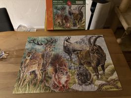 Puzzle "Wildes Treffen" 1000 Teile