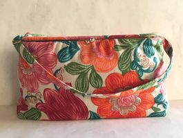 Tasche Vintage Handtasche Stofftasche Bügeltasche